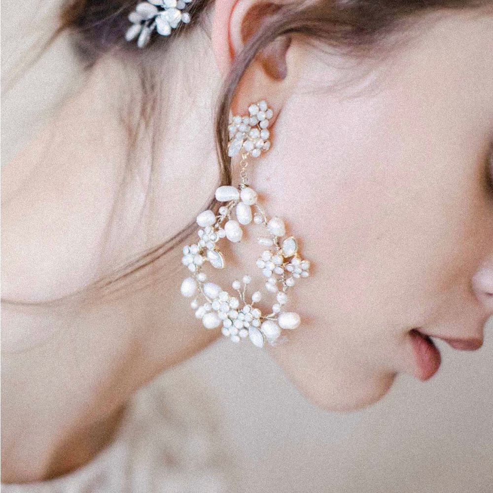 Twigs & Honey bridal drop earrings. GORGEOUS!